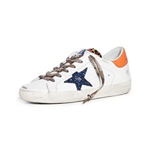 Golden Goose Superstar Sneakers Size 37 / Color: Double White/Orange/Blue